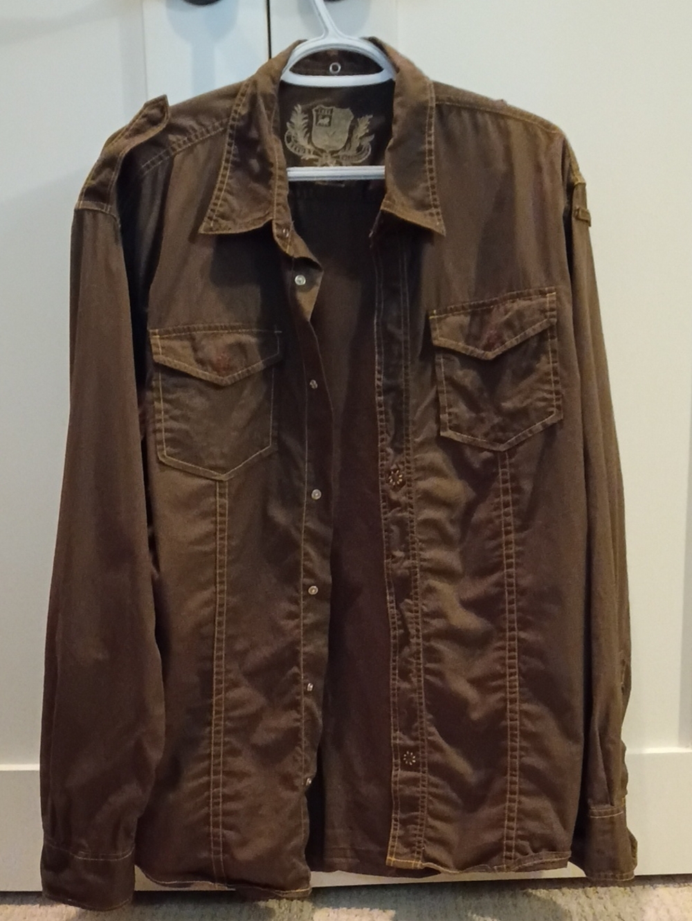 Report Collection Men's Lightweight Button-Up Shirt Jacket 🤎